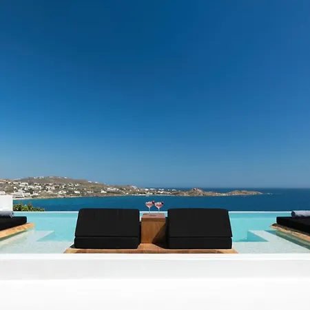 Magnificent Mykonos Rikei 5 Bedrooms Unique Aegean Sea Views Private Infinity Pool Outdoor Jacuzzi Psarou