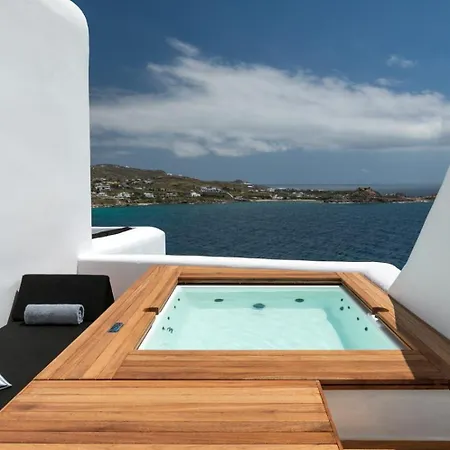 Magnificent Mykonos Rikei 5 Bedrooms Unique Aegean Sea Views Private Infinity Pool Outdoor Jacuzzi Psarou