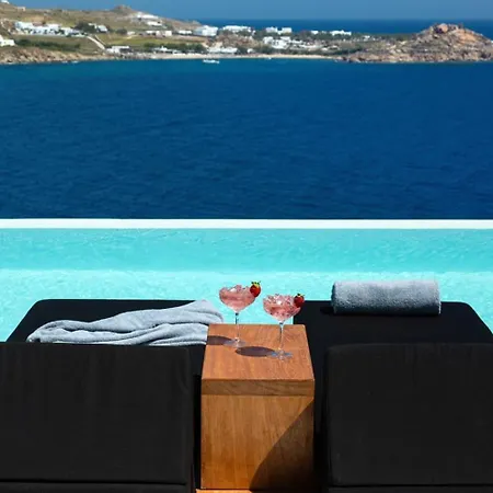 Magnificent Mykonos Rikei 5 Bedrooms Unique Aegean Sea Views Private Infinity Pool Outdoor Jacuzzi Psarou Villa *