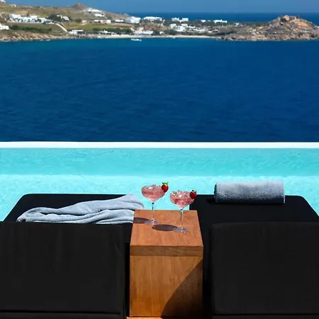 Magnificent Mykonos Rikei 5 Bedrooms Unique Aegean Sea Views Private Infinity Pool Outdoor Jacuzzi Psarou
