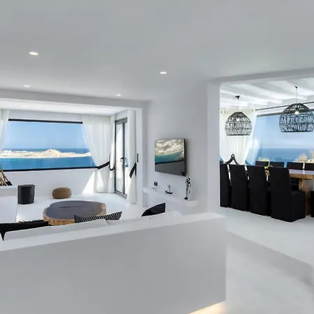 Magnificent Mykonos Rikei 5 Bedrooms Unique Aegean Sea Views Villa *
